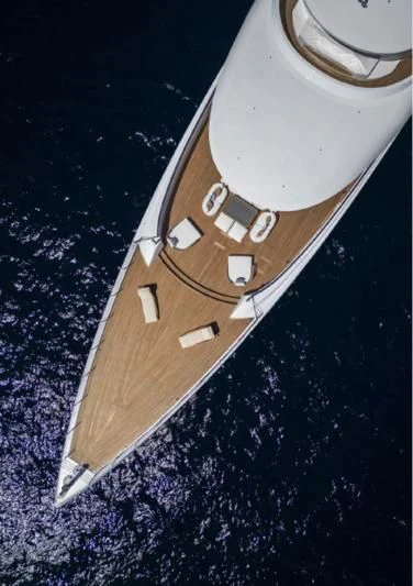 a white and brown object aboard LADY A Yacht for Sale