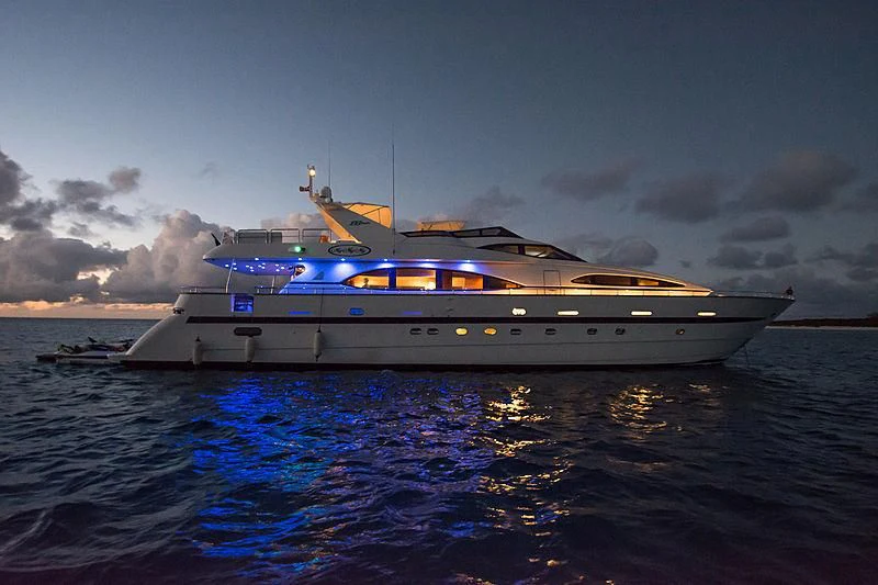 a boat in the water aboard ENDLESS SUN Yacht for Sale