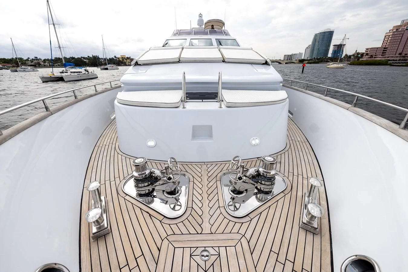 a boat on a dock aboard ENDLESS SUN Yacht for Sale
