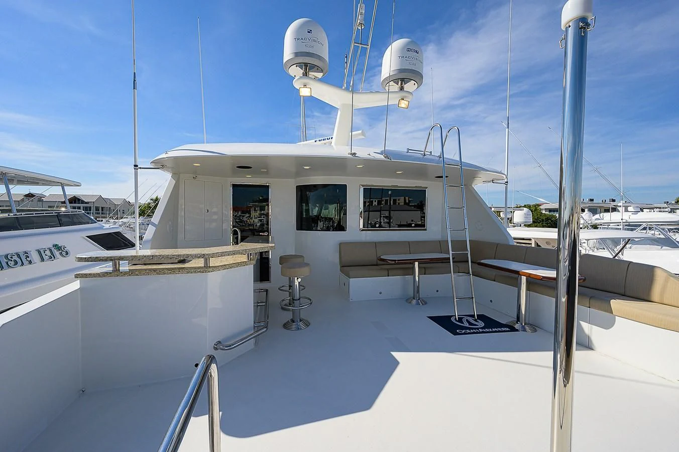 a boat on the water aboard ONE SHOT Yacht for Sale