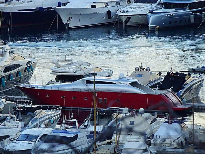 boats in the water aboard VISTA II Yacht for Sale