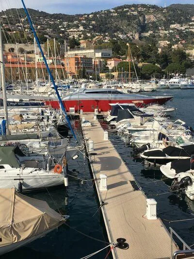 boats docked at a pier aboard VISTA II Yacht for Sale