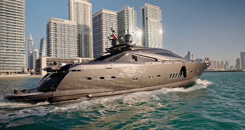 a boat in the water aboard UD30 Yacht for Sale