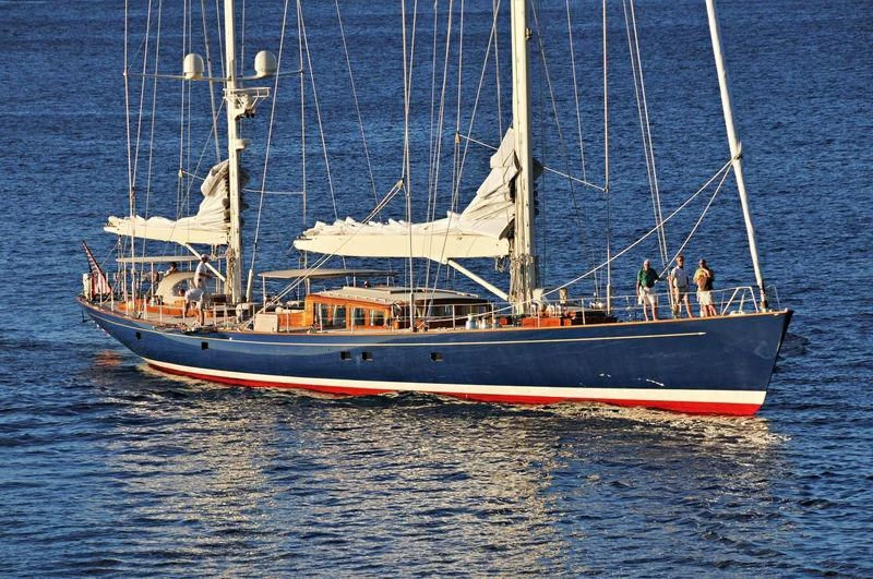 a boat on the water aboard REBECCA Yacht for Sale