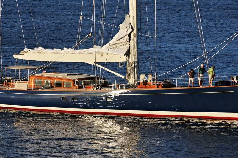 a boat on the water aboard REBECCA Yacht for Sale