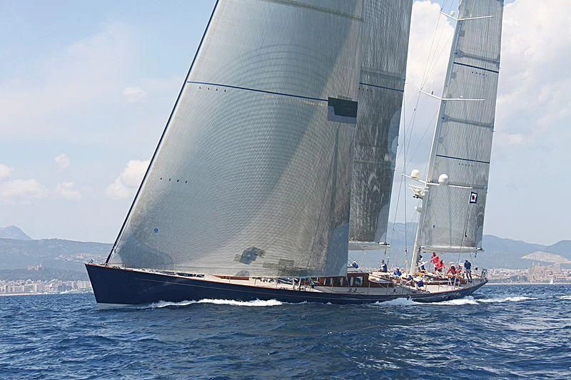 a boat sailing on the water aboard REBECCA Yacht for Sale