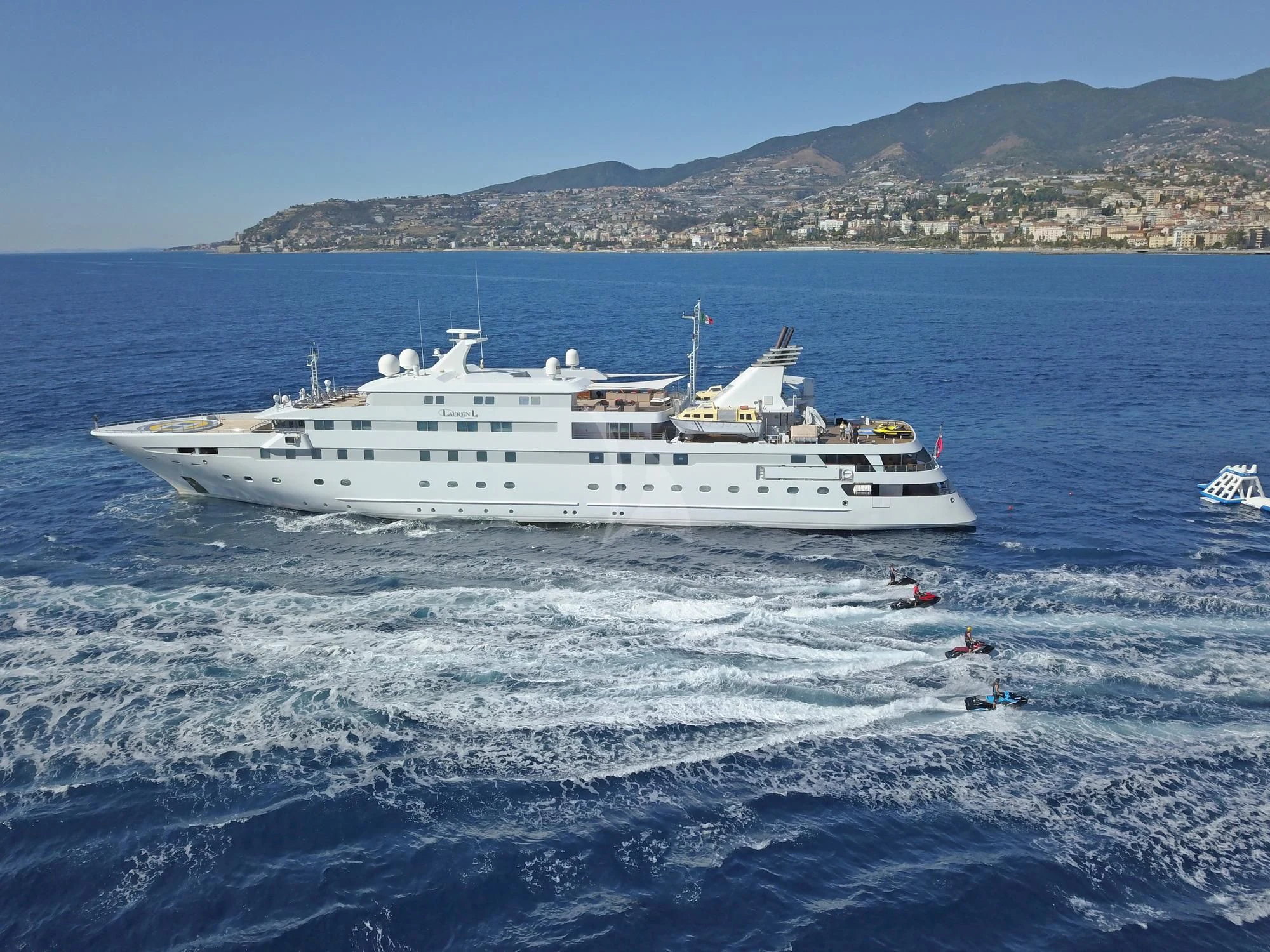 a ship on the water aboard LAUREN L Yacht for Sale