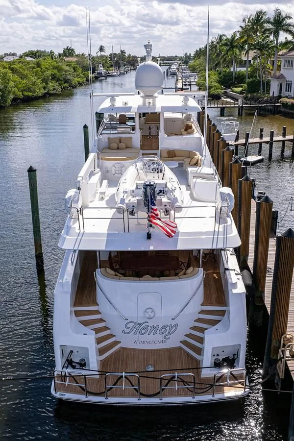 a large ship docked aboard SYMPHONY Yacht for Sale