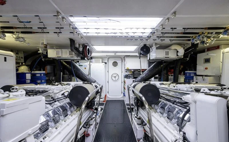 a room with machines and equipment aboard SYMPHONY Yacht for Sale