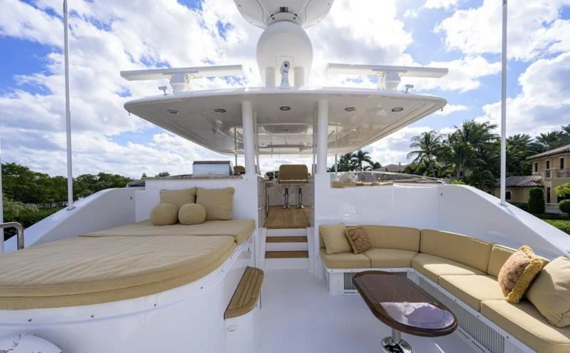 a large white building with a large white dome aboard SYMPHONY Yacht for Sale