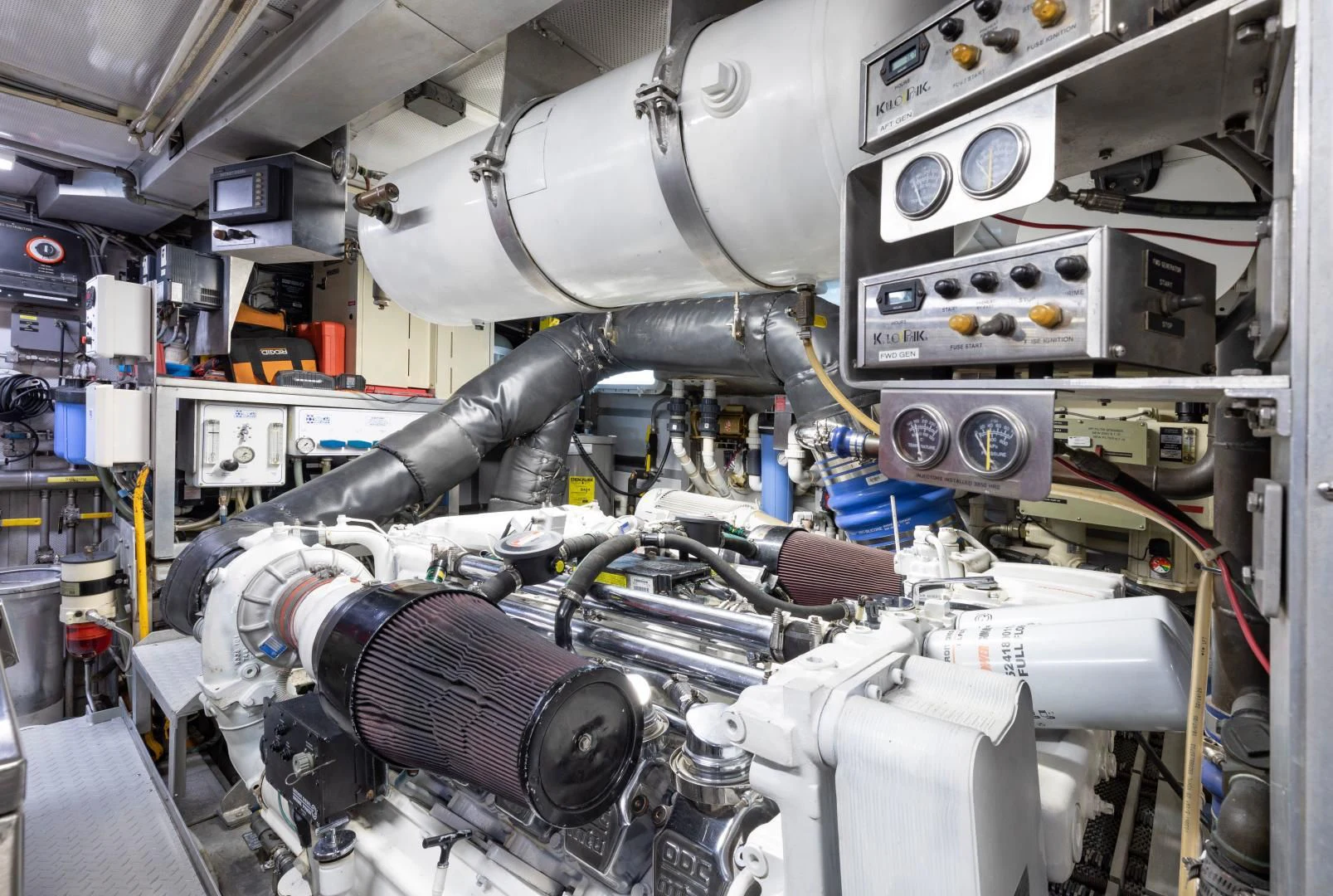 a close-up of a machine aboard SIMARON Yacht for Sale