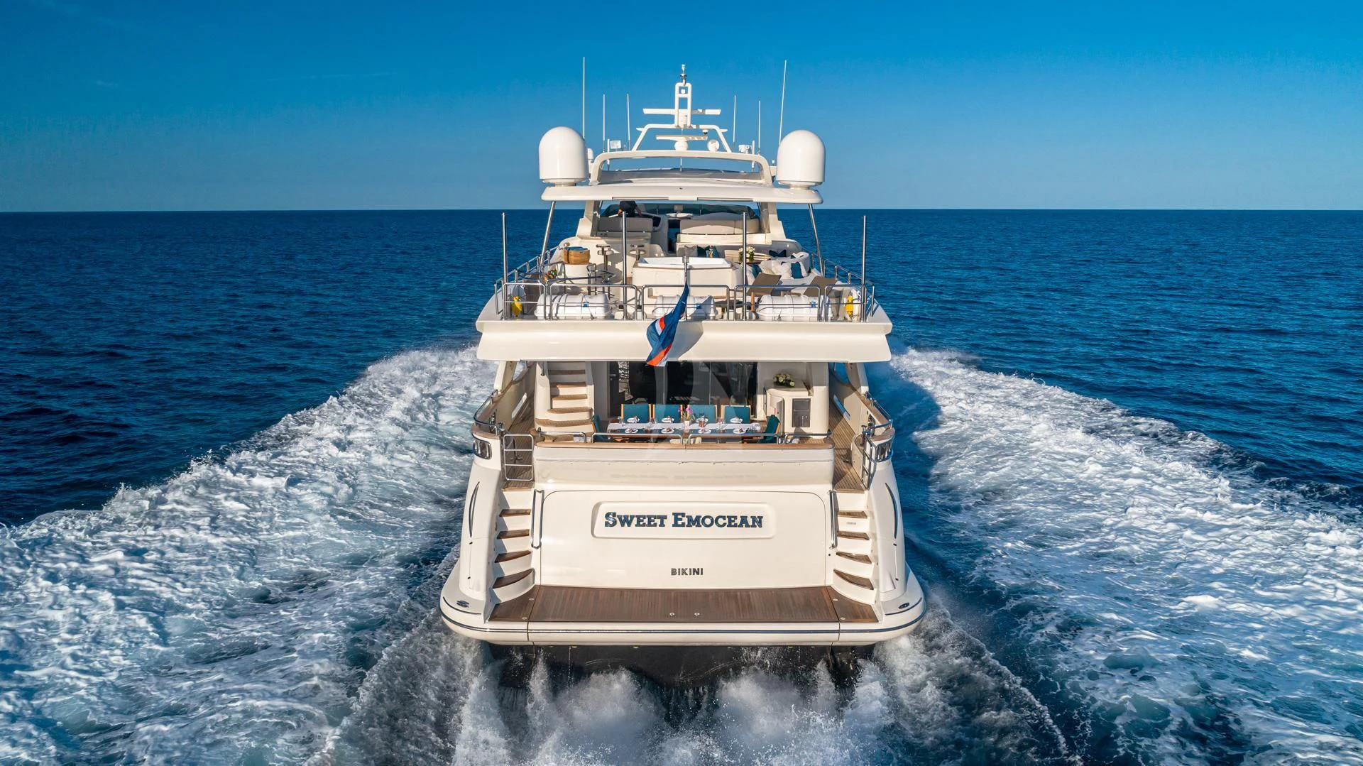 a ship in the water aboard SWEET EMOCEAN Yacht for Sale