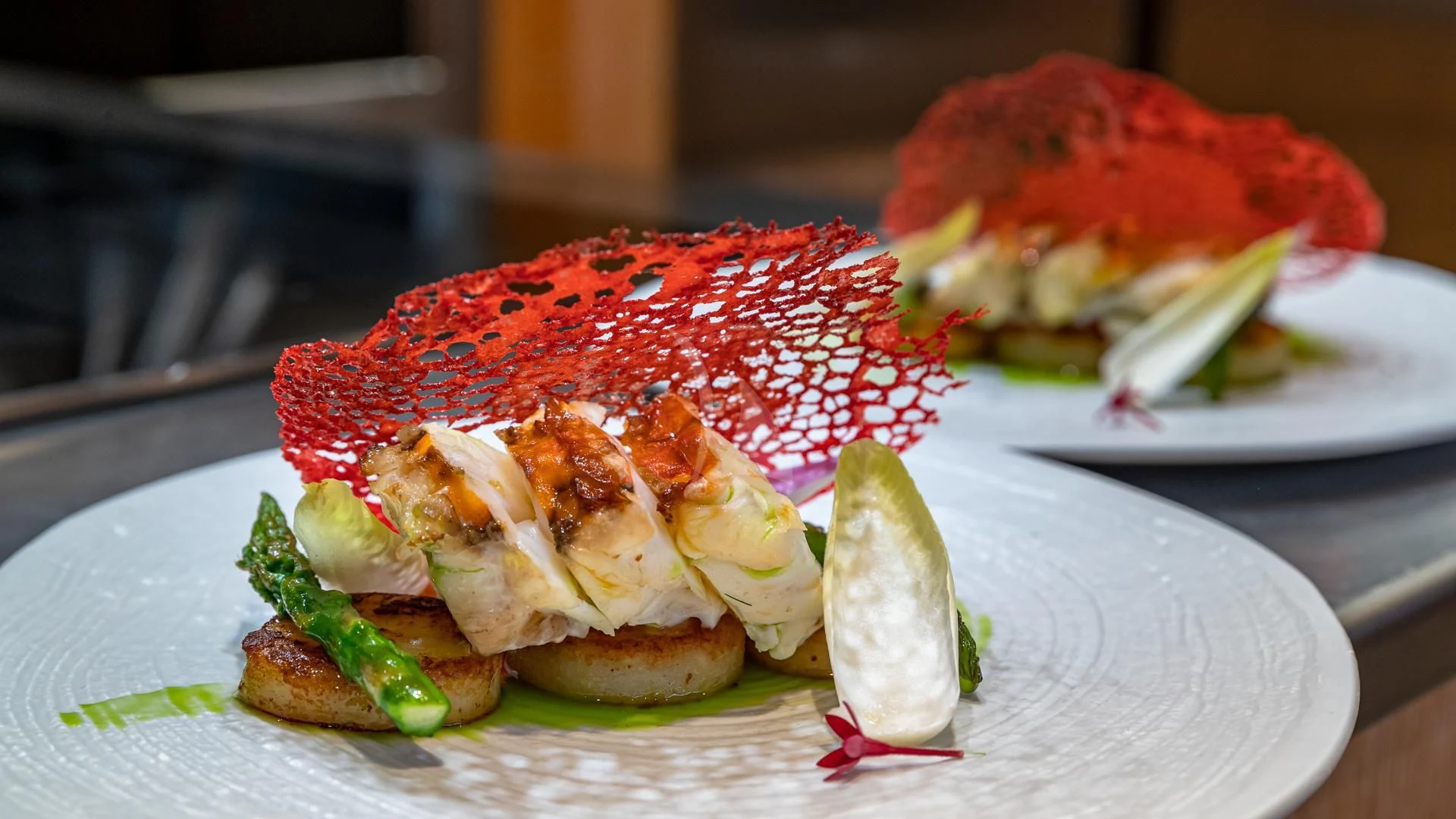 a plate of food aboard SWEET EMOCEAN Yacht for Sale