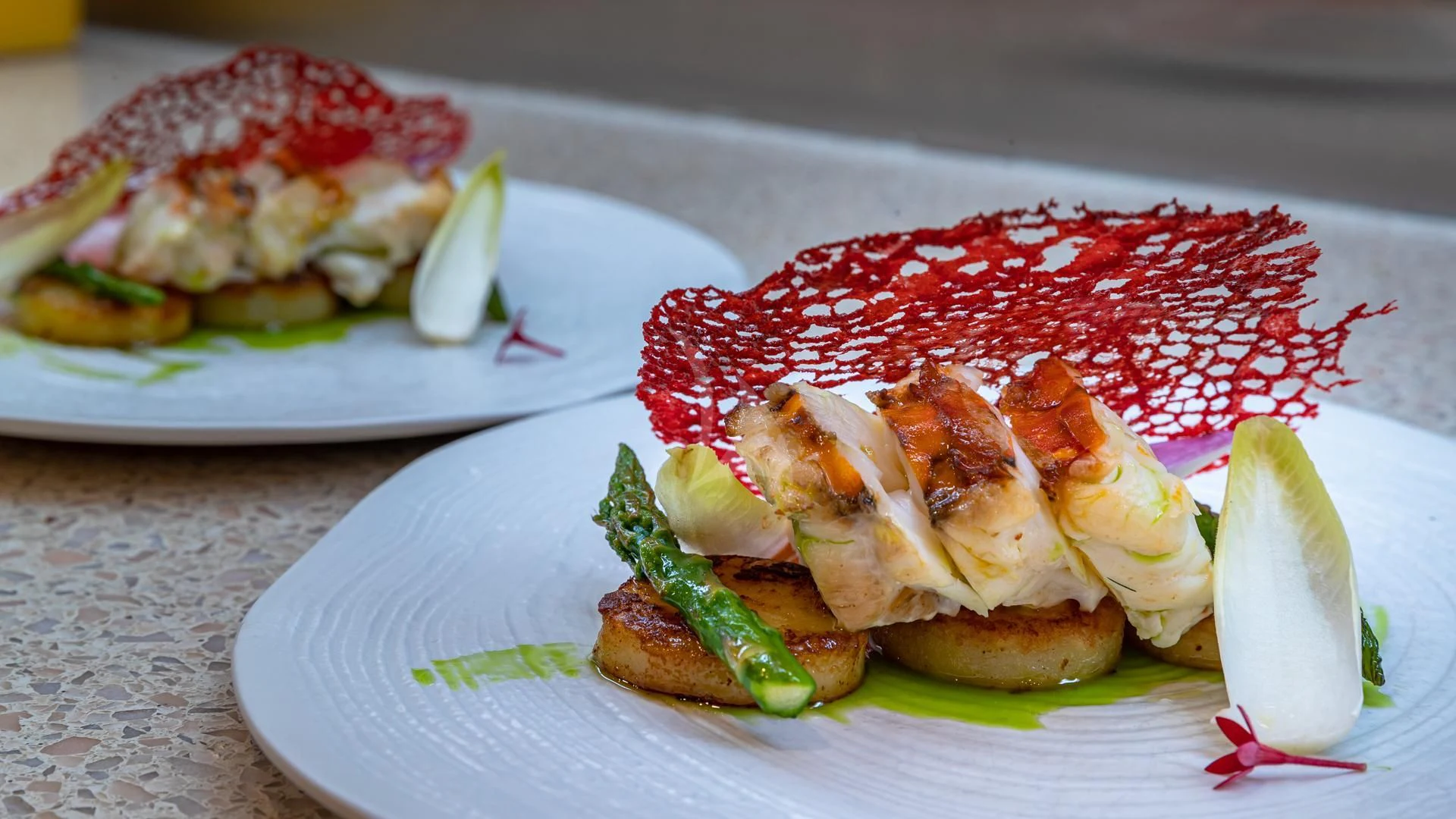 a plate of food aboard SWEET EMOCEAN Yacht for Sale