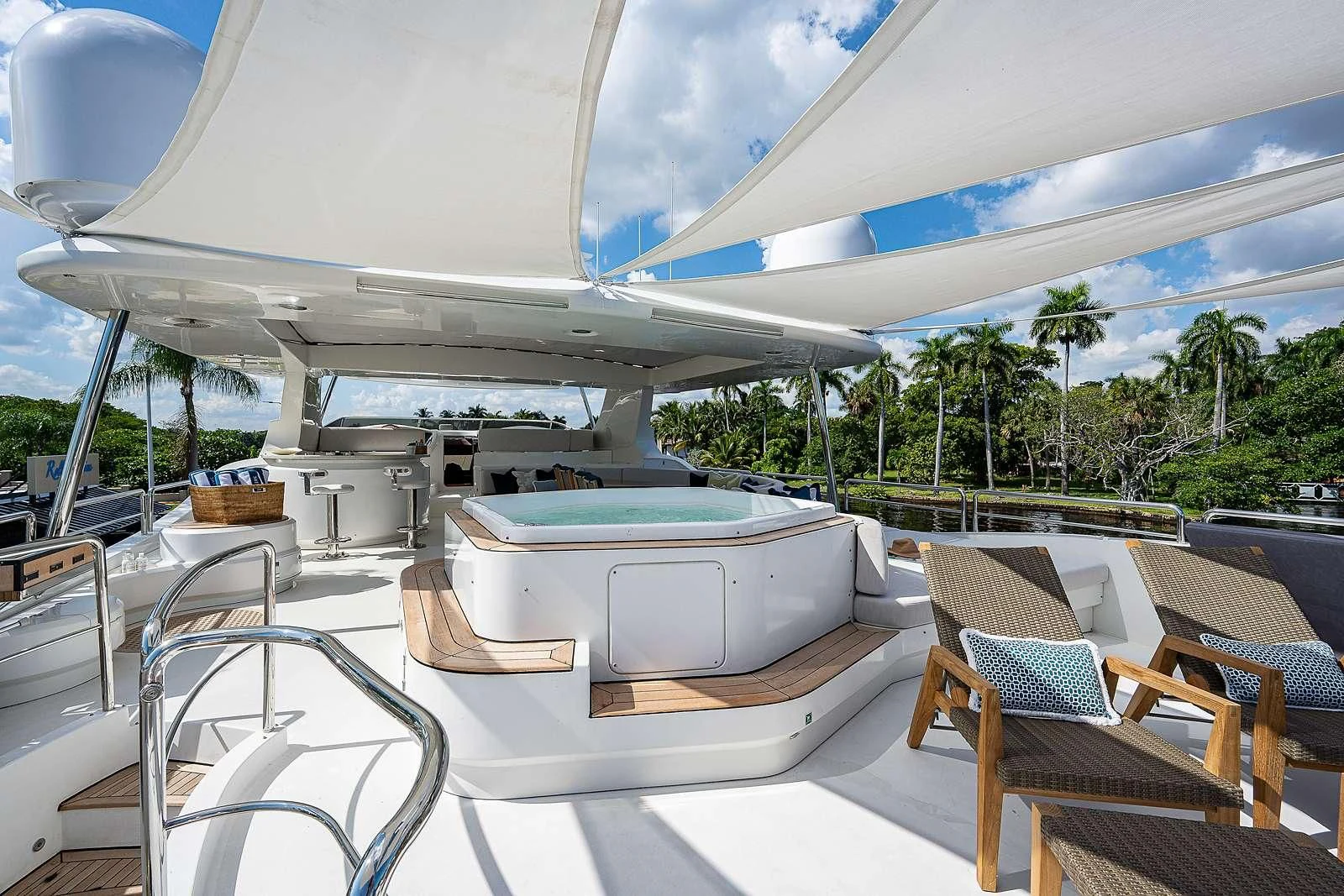 a pool on a deck aboard SWEET EMOCEAN Yacht for Sale