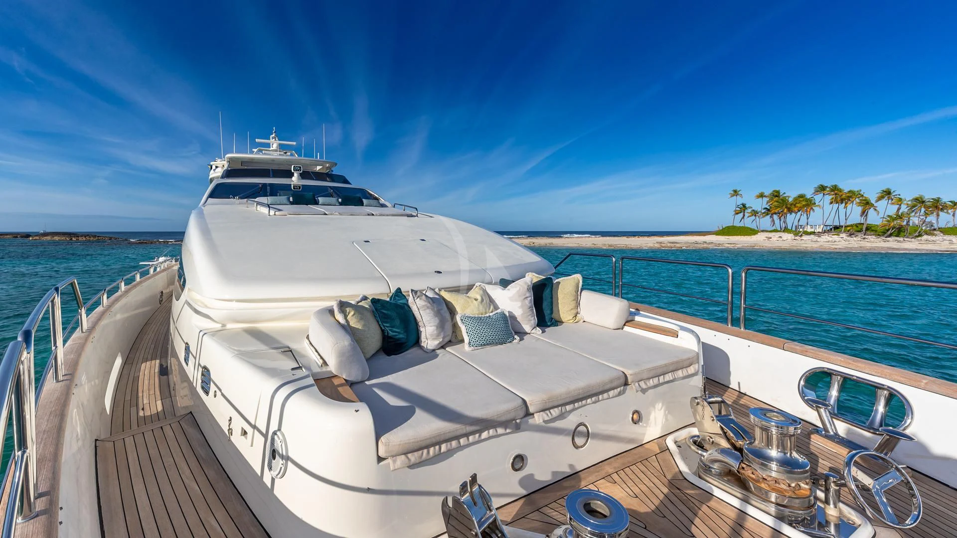 a boat on the water aboard SWEET EMOCEAN Yacht for Sale