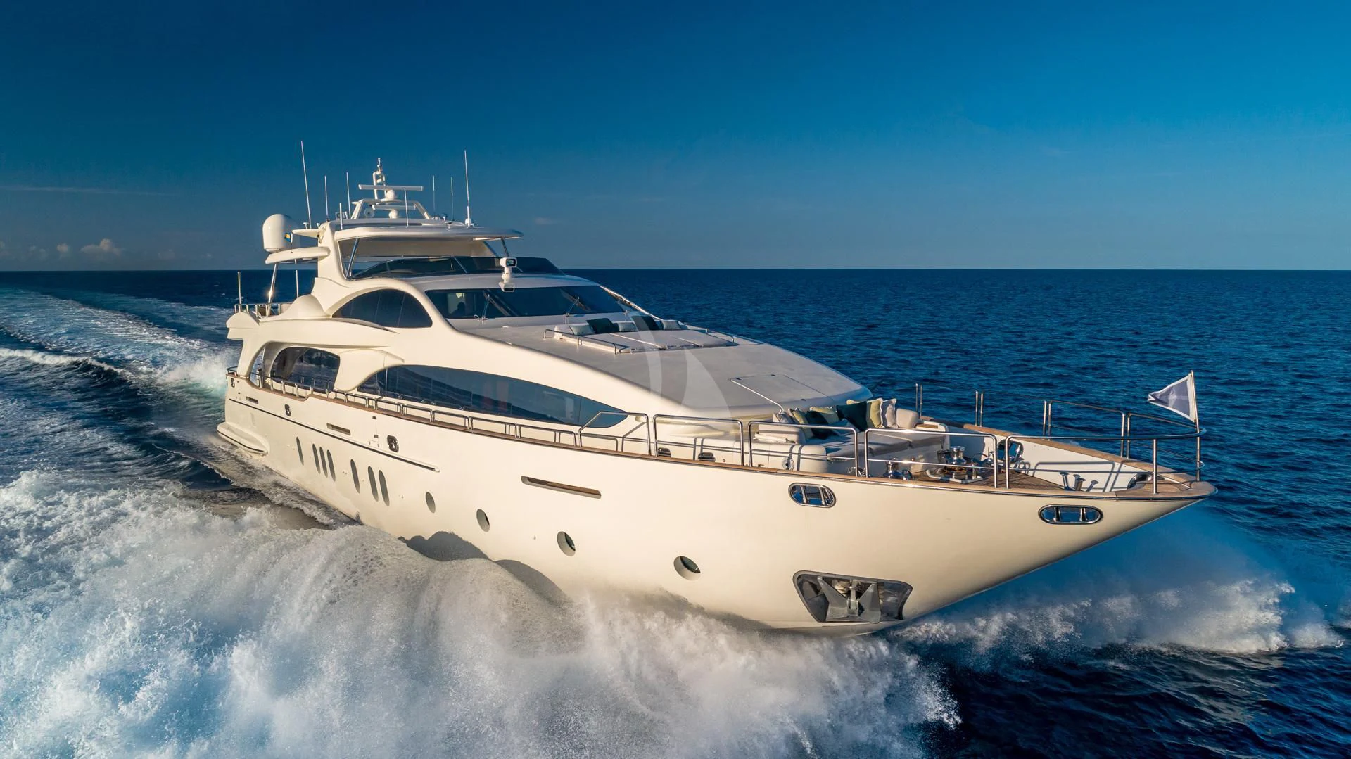 a white yacht on the water aboard SWEET EMOCEAN Yacht for Sale