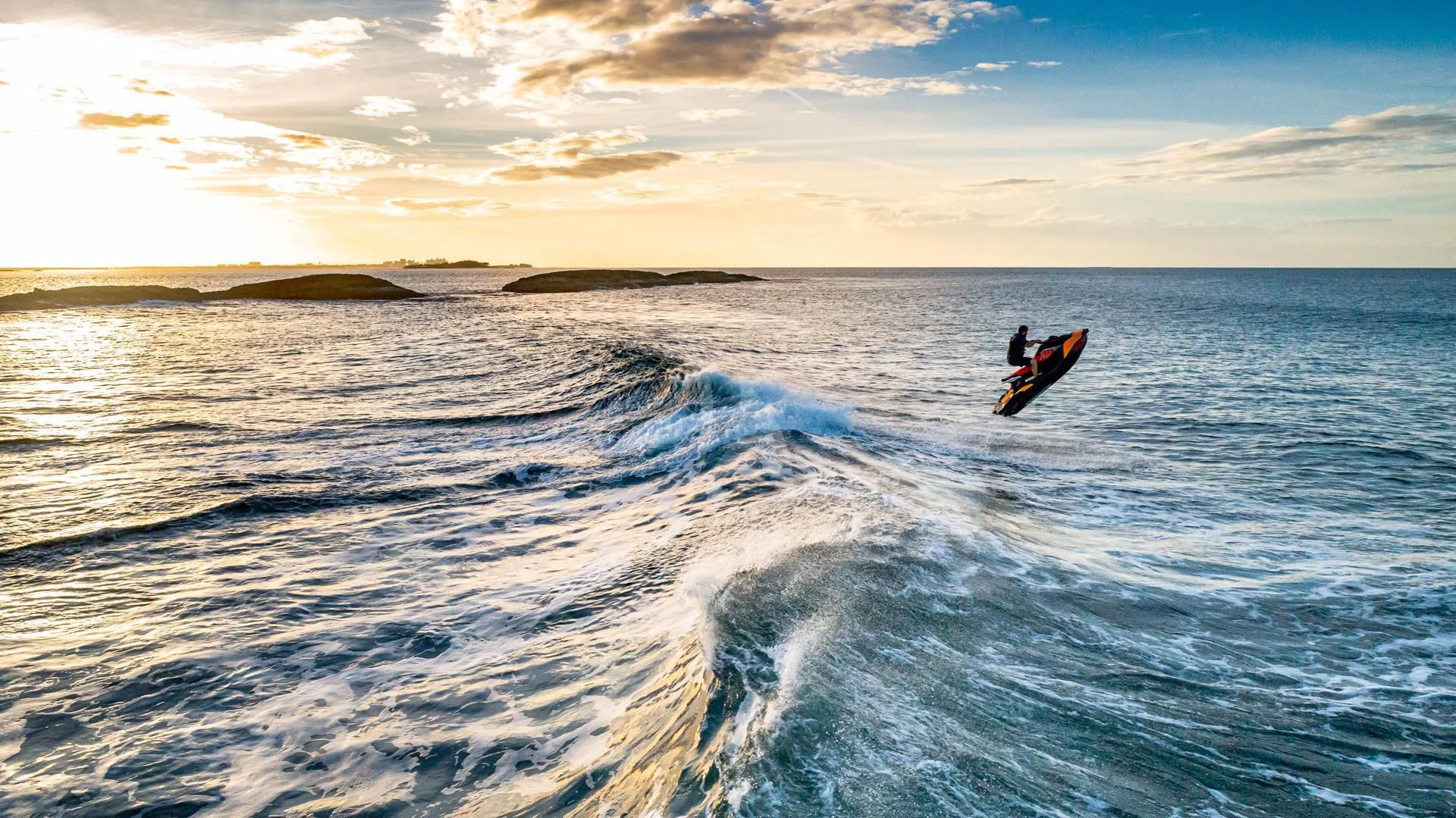 a person on a jet ski aboard SWEET EMOCEAN Yacht for Sale