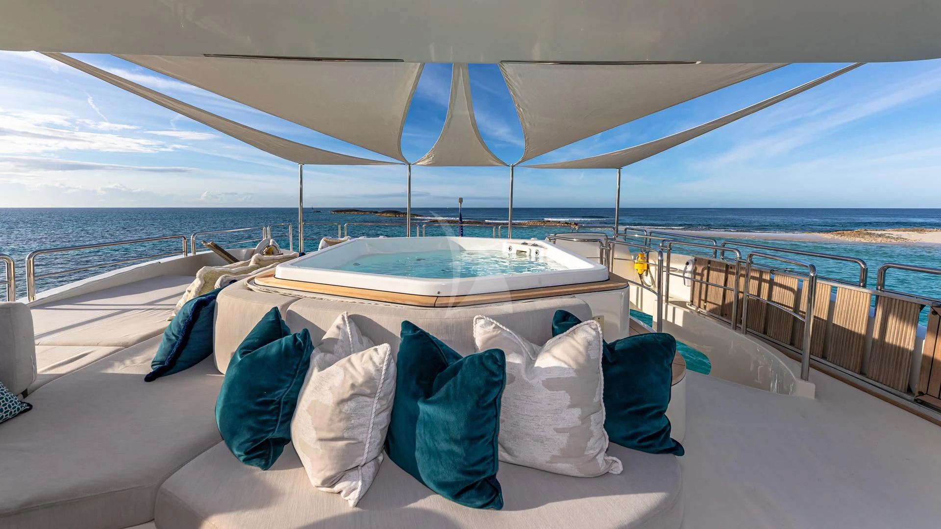 a bed on a boat aboard SWEET EMOCEAN Yacht for Sale