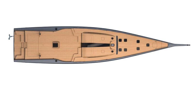 a wooden computer tower aboard GALMA Yacht for Sale