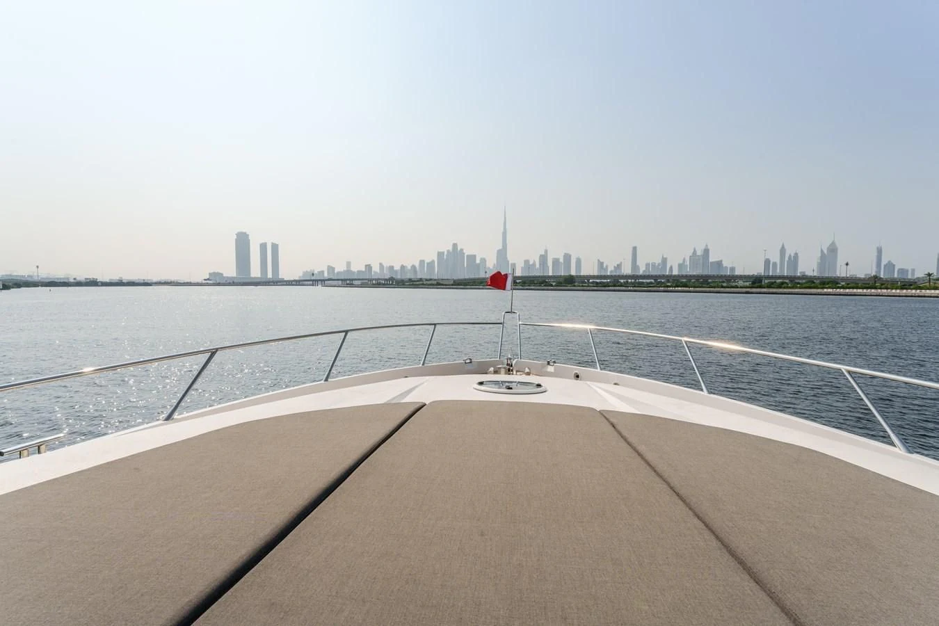 a boat on the water aboard MILA DUBAI Yacht for Sale