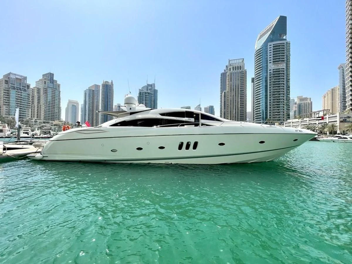 a boat in the water aboard MILA DUBAI Yacht for Sale