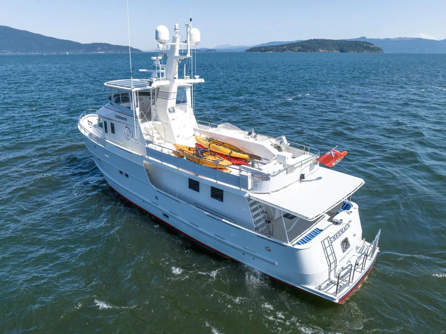 a boat in the water aboard CHEEMAUN Yacht for Sale