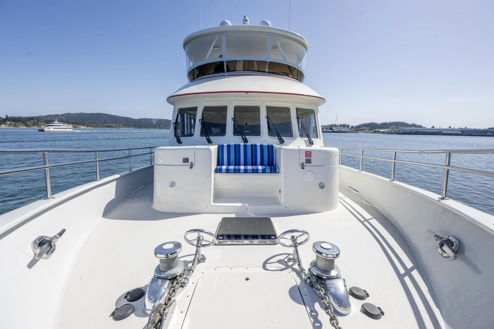 a boat on the water aboard CHEEMAUN Yacht for Sale