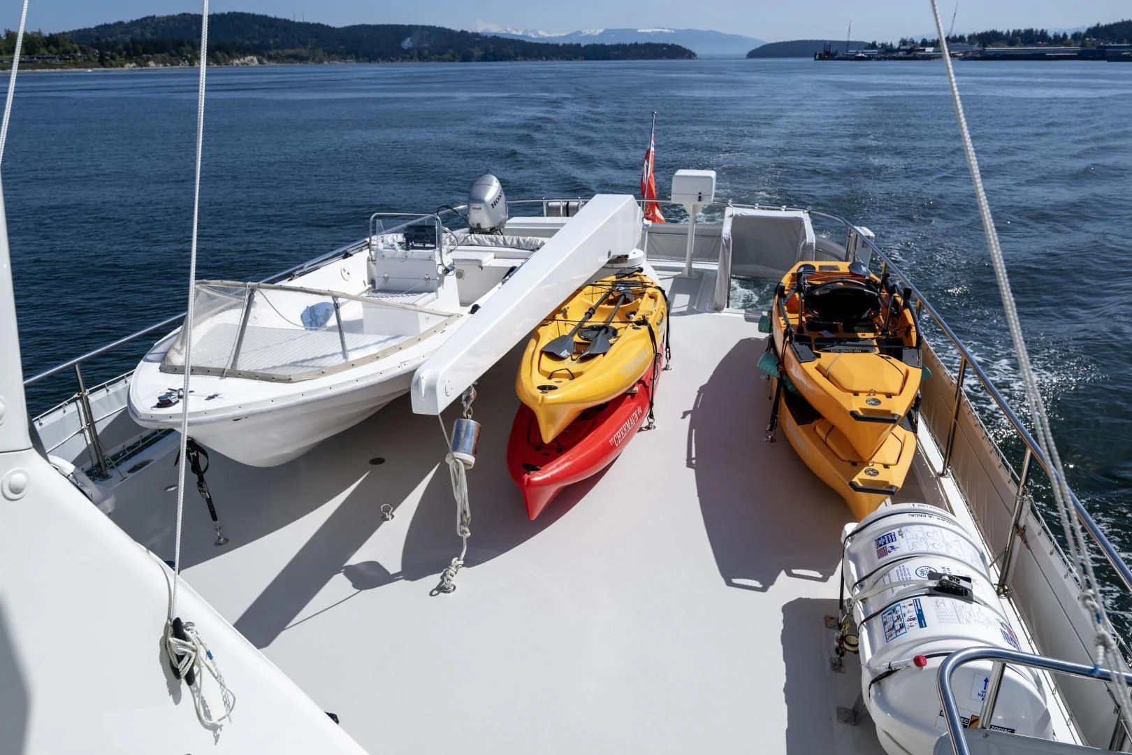 a boat on the water aboard CHEEMAUN Yacht for Sale