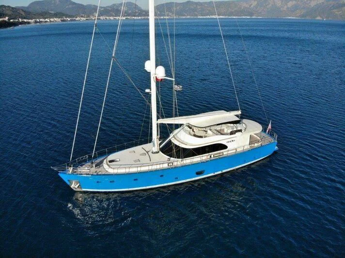 a boat in the water aboard ERAORA Yacht for Sale