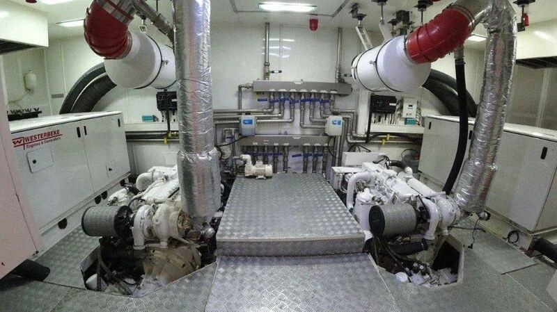 a machine in a factory aboard ERAORA Yacht for Sale