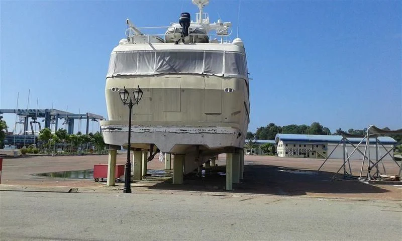 a large white ship aboard SUNCHASER Yacht for Sale