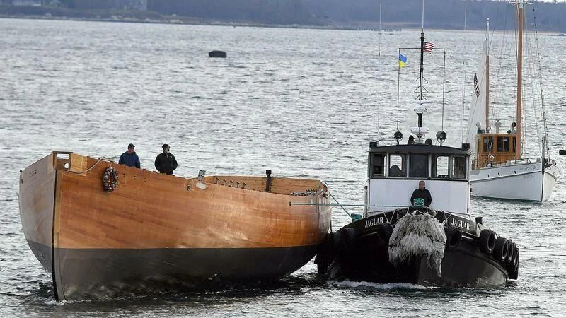 a boat on the water aboard CORONET Yacht for Sale