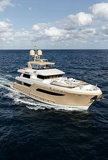 a boat in the water aboard NORTHLAND Yacht for Sale