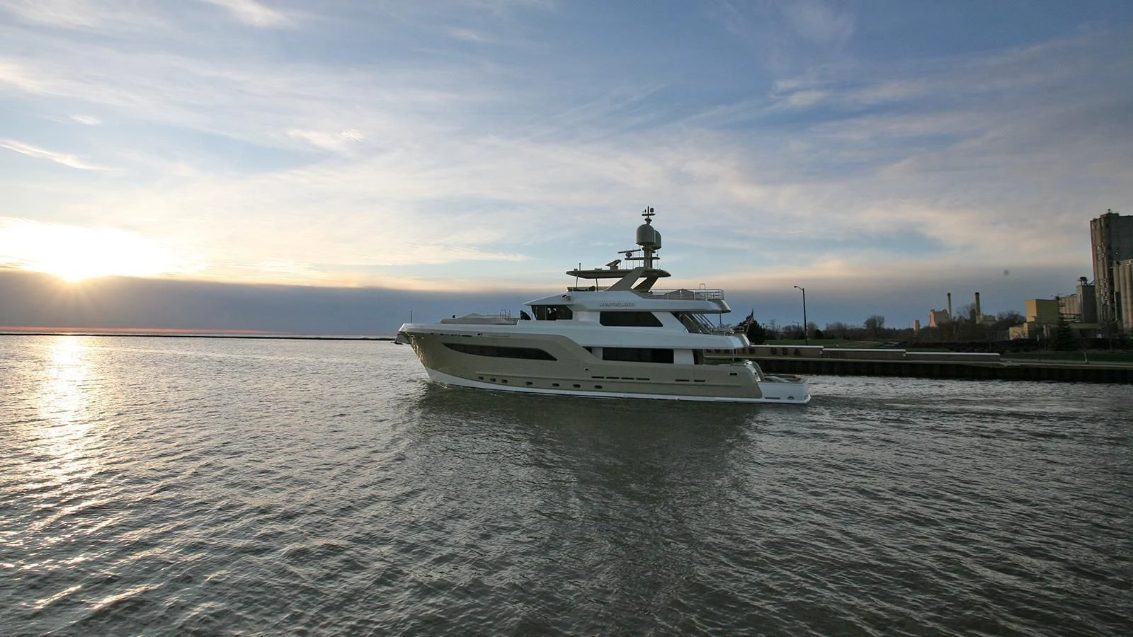 a boat in the water aboard NORTHLAND Yacht for Sale