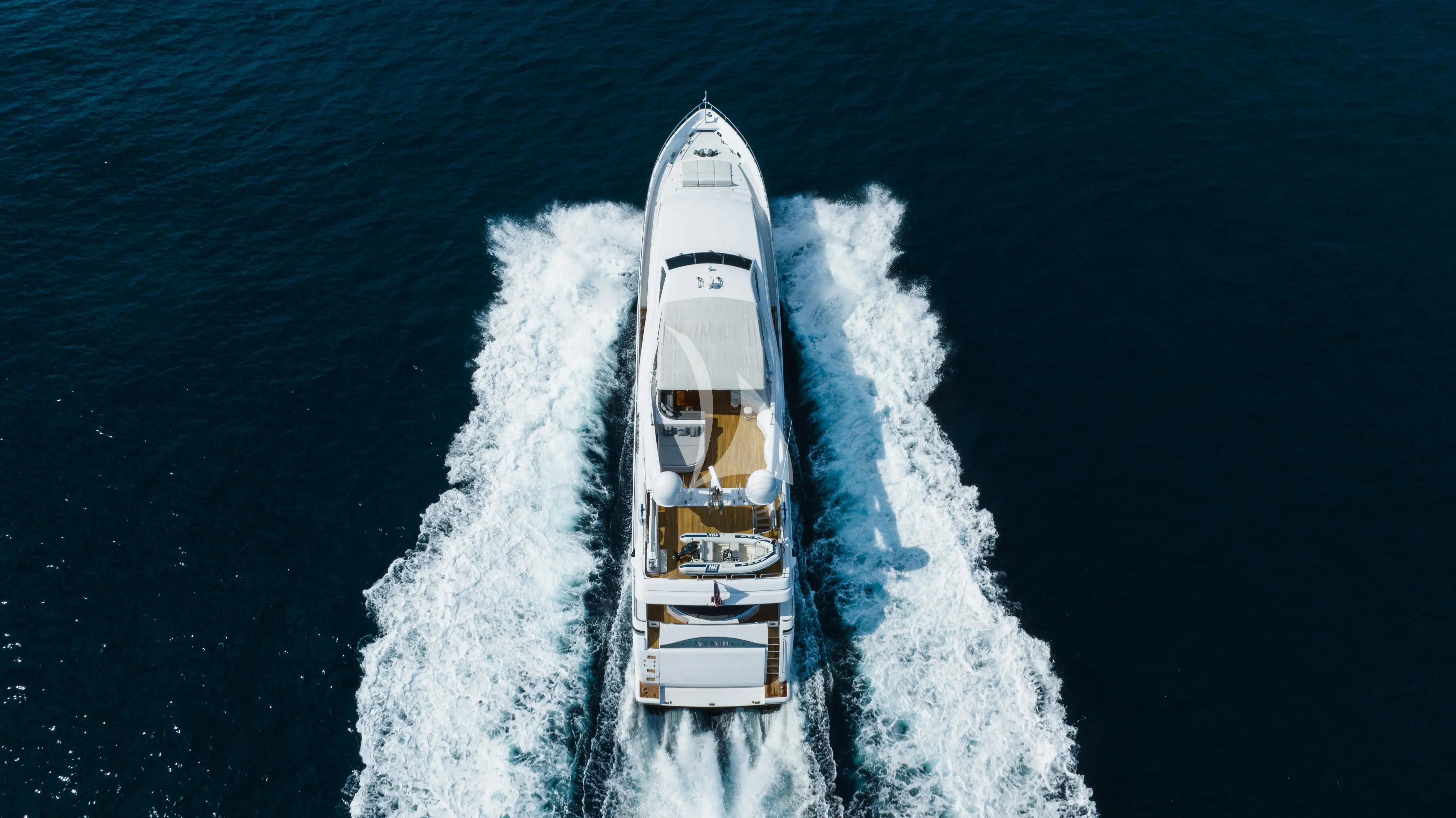 a boat in the water aboard MAMBO Yacht for Sale