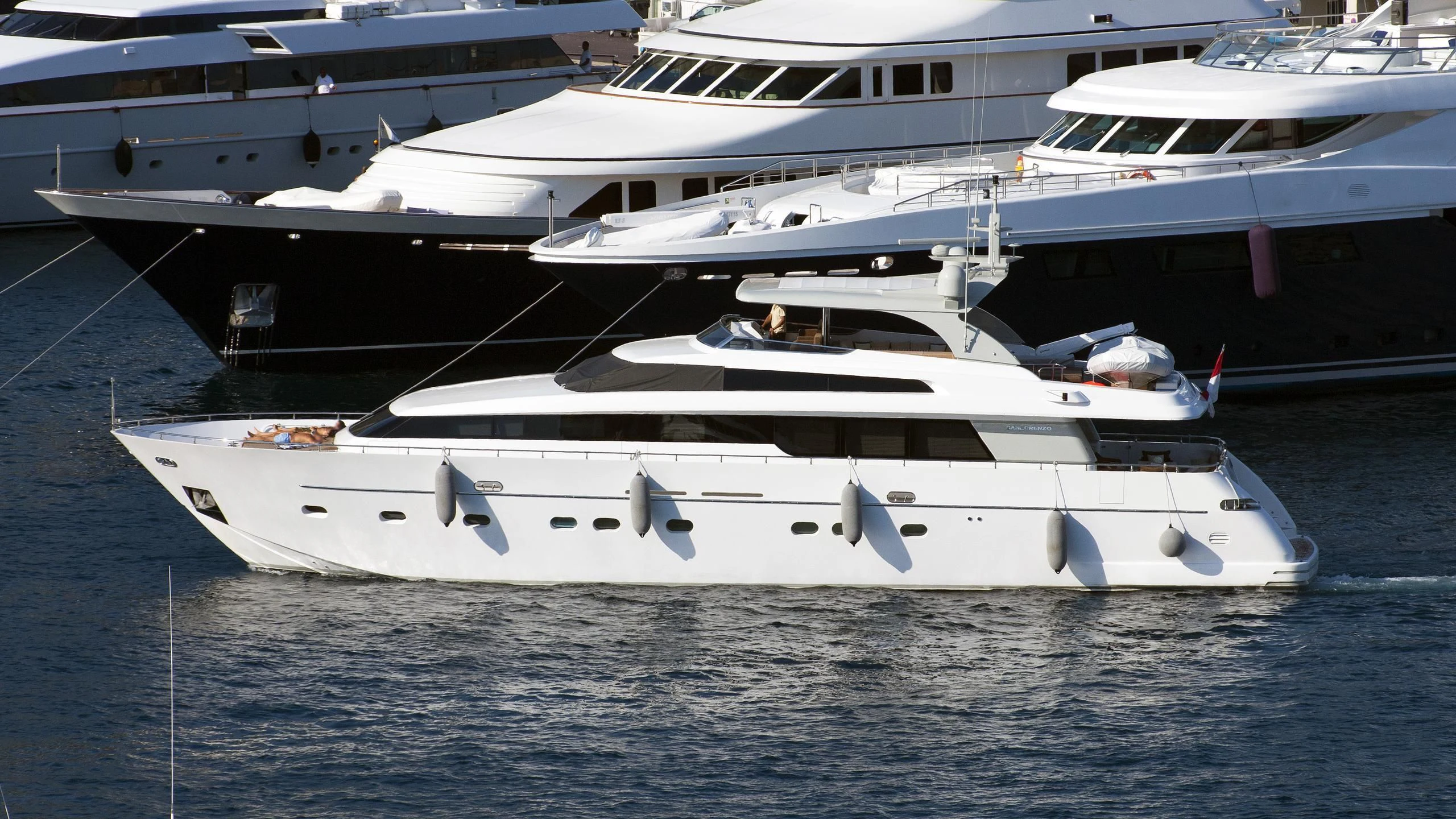 a group of boats in the water aboard ELAN Yacht for Sale