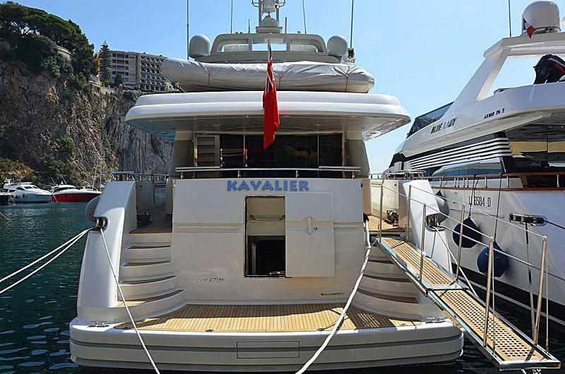 a boat docked at a pier aboard ELAN Yacht for Sale