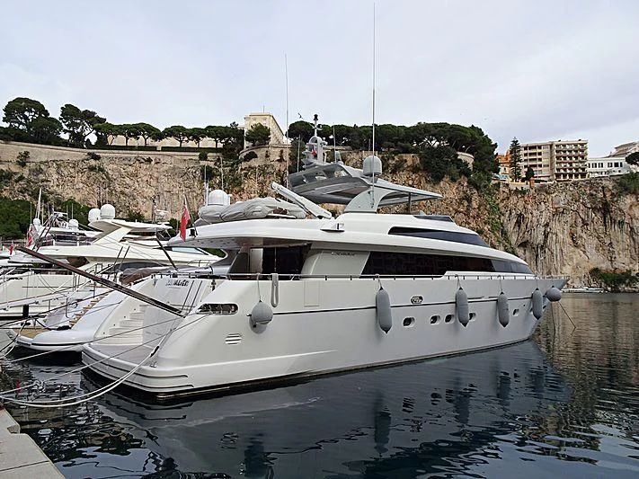 a group of boats are parked in a harbor aboard ELAN Yacht for Sale