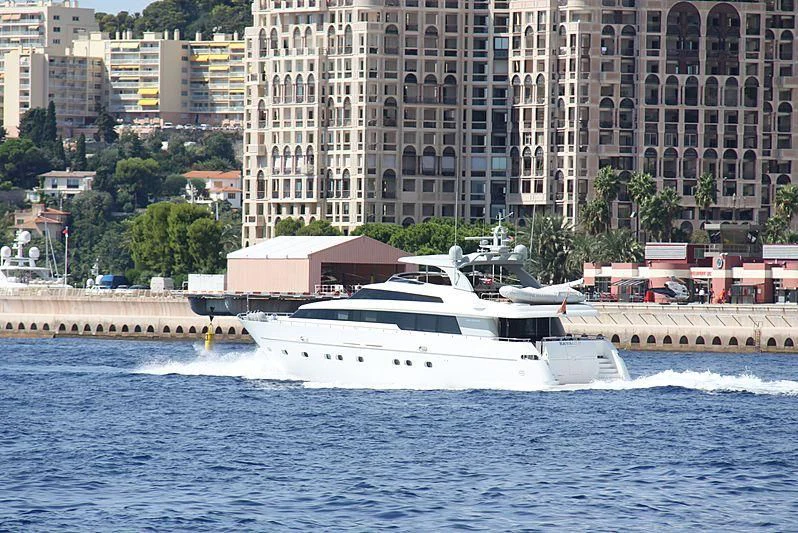 a large white boat in the water aboard ELAN Yacht for Sale