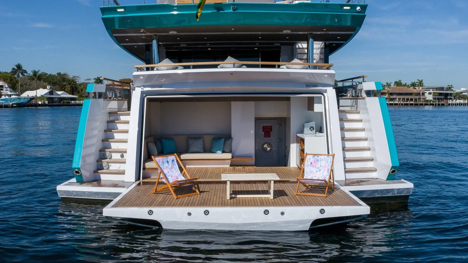 a boat on the water aboard PROJECT 105 Yacht for Sale