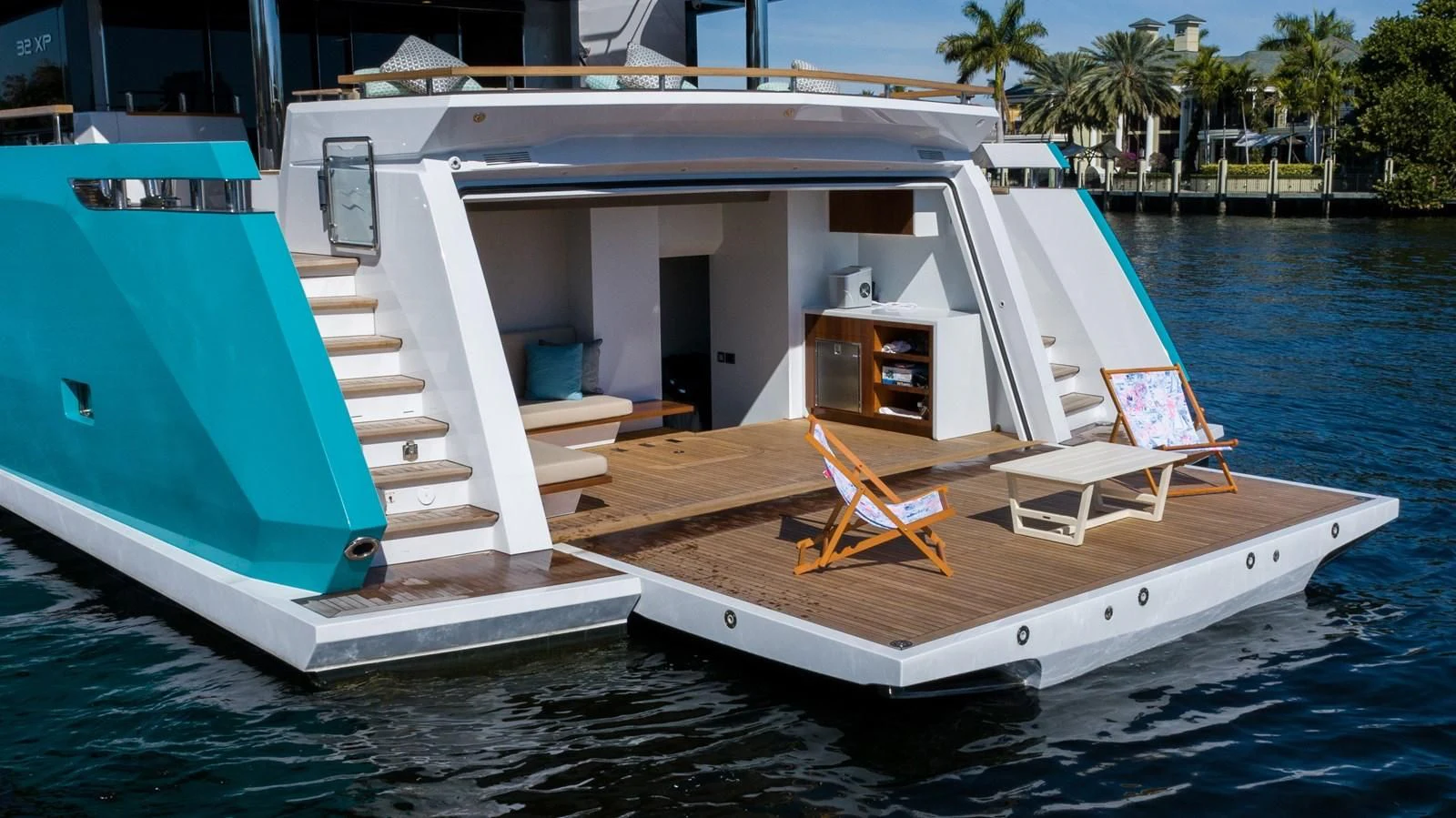 a boat on the water aboard PROJECT 105 Yacht for Sale