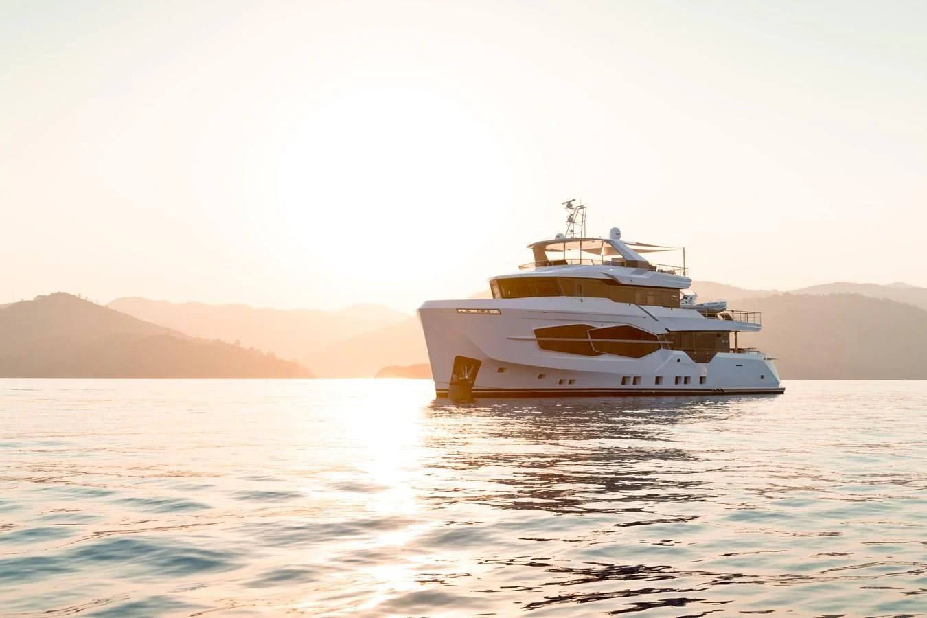 a boat on the water aboard PROJECT 105 Yacht for Sale