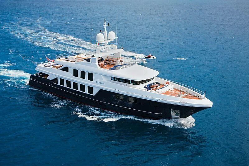 a boat on the water aboard OXYGEN Yacht for Sale