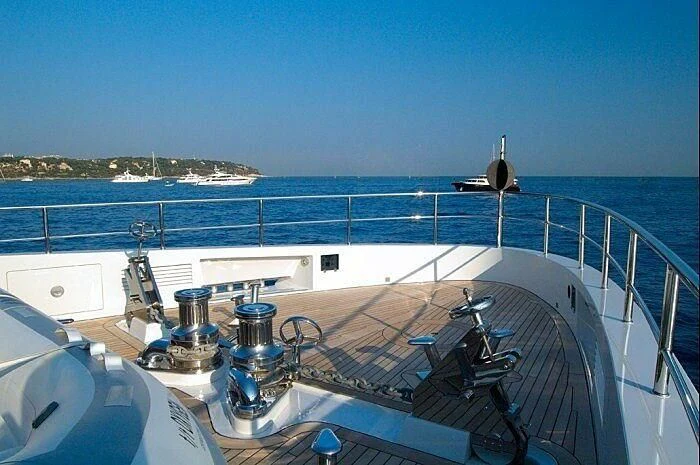 a boat on the water aboard OXYGEN Yacht for Sale