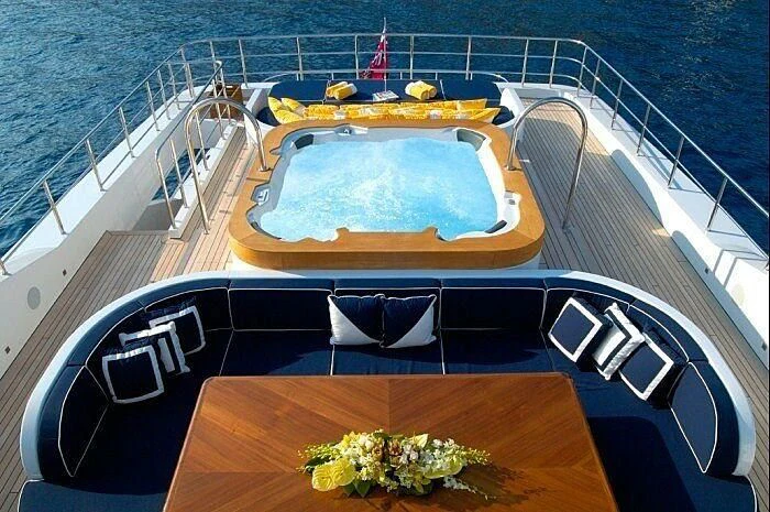 a boat on the water aboard OXYGEN Yacht for Sale