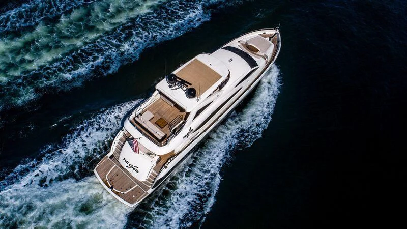 a boat in the water aboard FULL CIRCLE Yacht for Sale