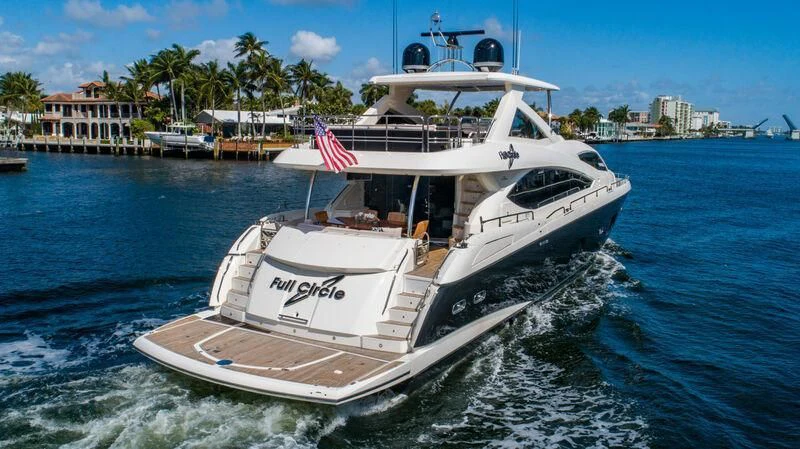 a boat on the water aboard FULL CIRCLE Yacht for Sale