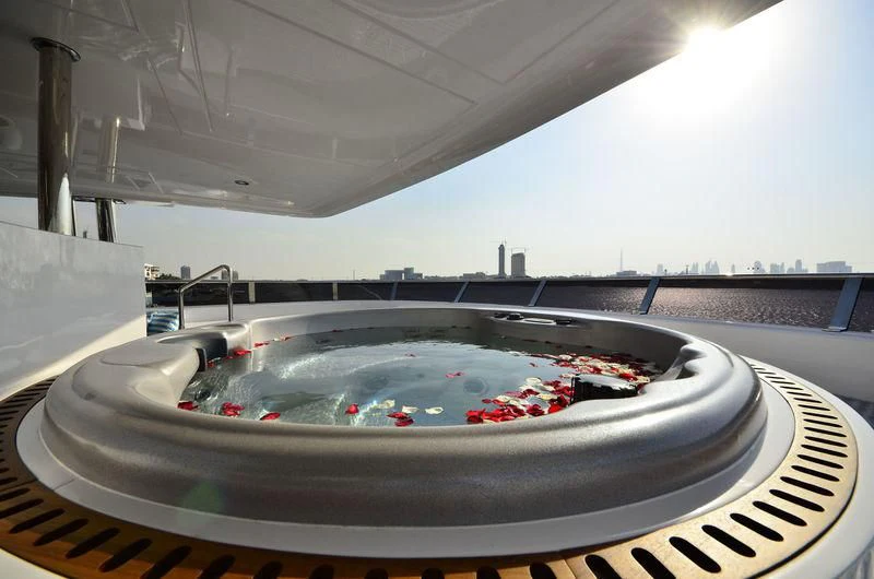 a record player on a record player aboard OBSESSION Yacht for Sale