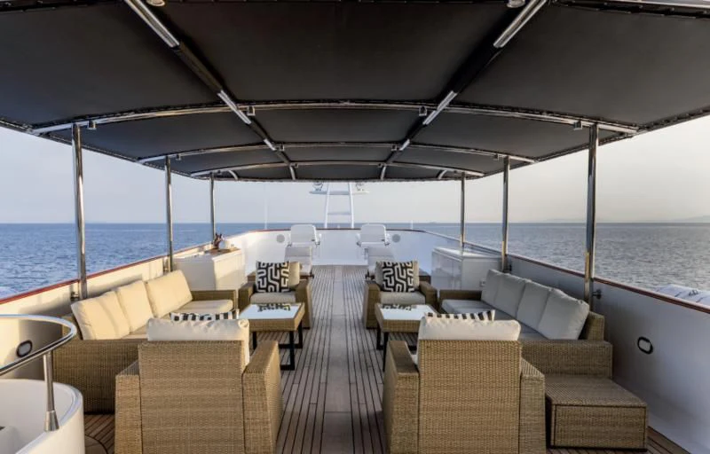 a boat on the water aboard ADAMAS V Yacht for Sale
